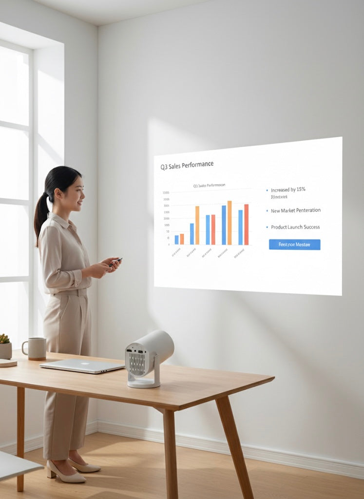 Q5 Portable Wireless HD Projector WiFi6 Keystone Mobile Phone Projector For Home Cinema Video Outdoor Camping Cylinder Projecto