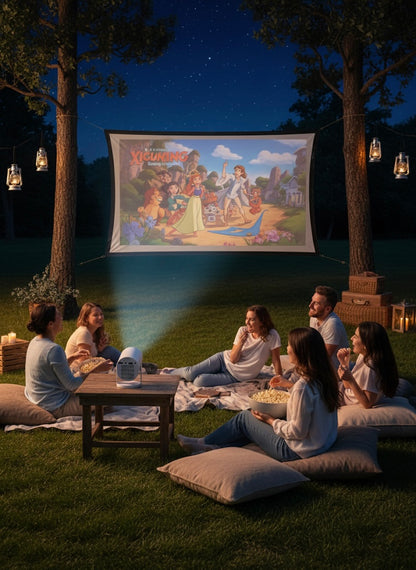 Q5 Portable Wireless HD Projector WiFi6 Keystone Mobile Phone Projector For Home Cinema Video Outdoor Camping Cylinder Projecto