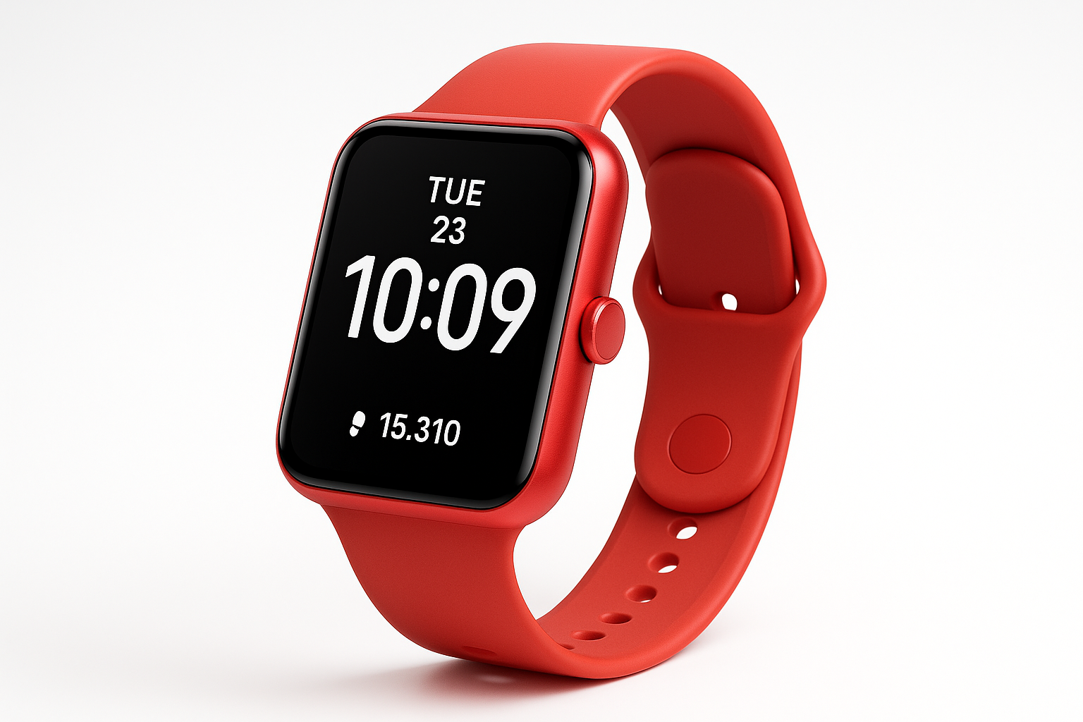 Red Smart Watch - Corrected